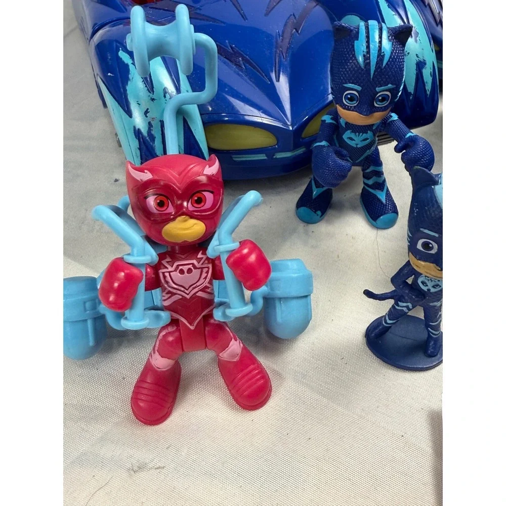 PJ Masks Toy Lot #1 Catboy Owlette Gekko Vehicles and Action Figures Set